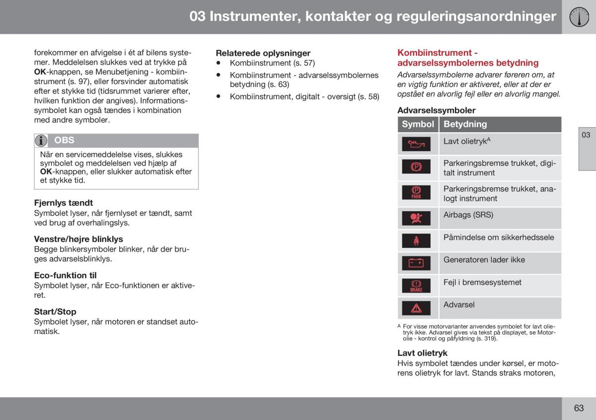 Volvo XC60 I 1 FL Bilens instruktionsbog / page 65