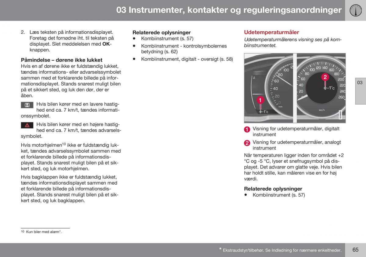 Volvo XC60 I 1 FL Bilens instruktionsbog / page 67