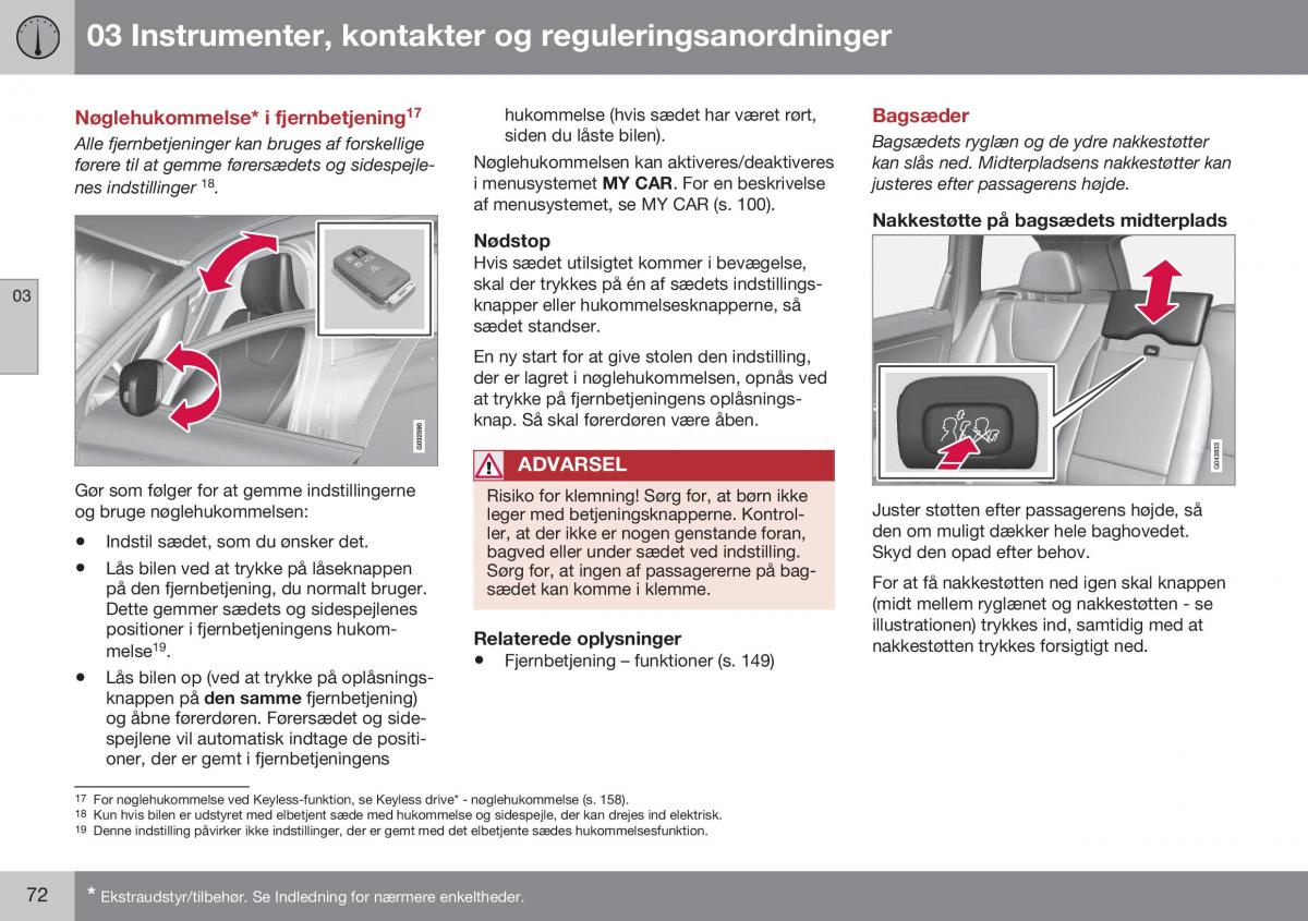 Volvo XC60 I 1 FL Bilens instruktionsbog / page 74