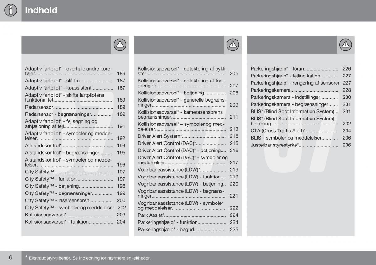 Volvo XC60 I 1 FL Bilens instruktionsbog / page 8