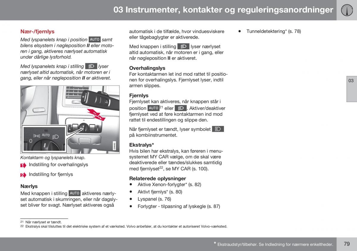 Volvo XC60 I 1 FL Bilens instruktionsbog / page 81