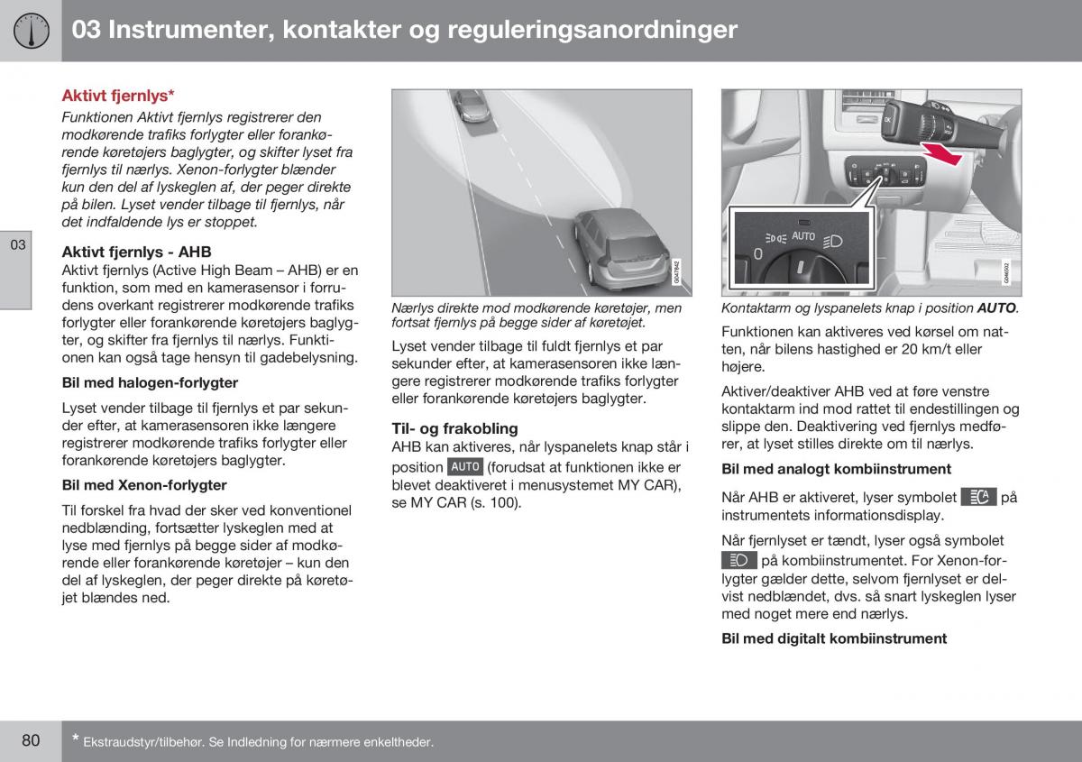 Volvo XC60 I 1 FL Bilens instruktionsbog / page 82