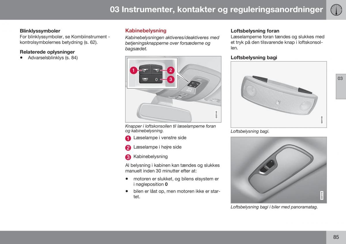 Volvo XC60 I 1 FL Bilens instruktionsbog / page 87