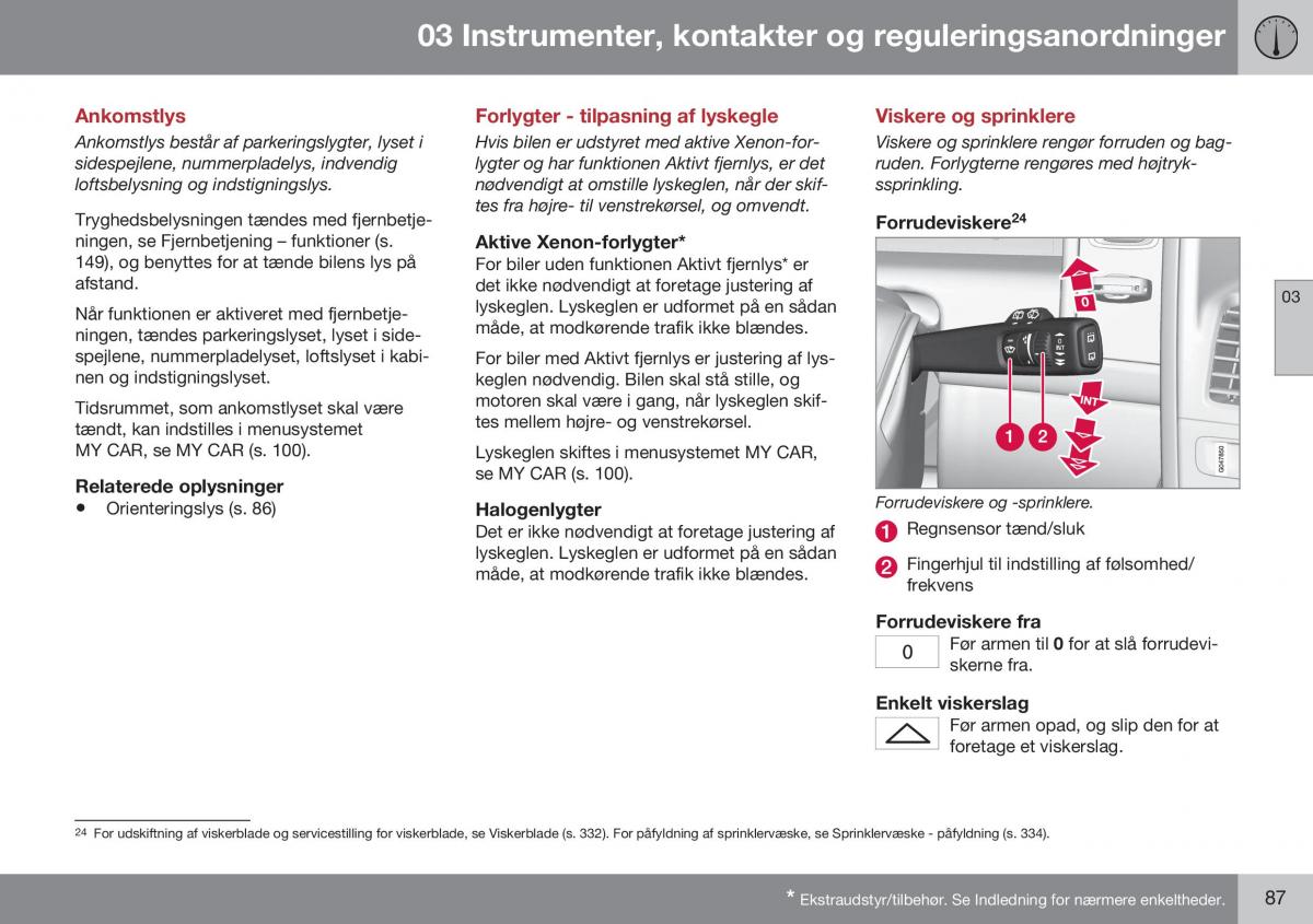 Volvo XC60 I 1 FL Bilens instruktionsbog / page 89