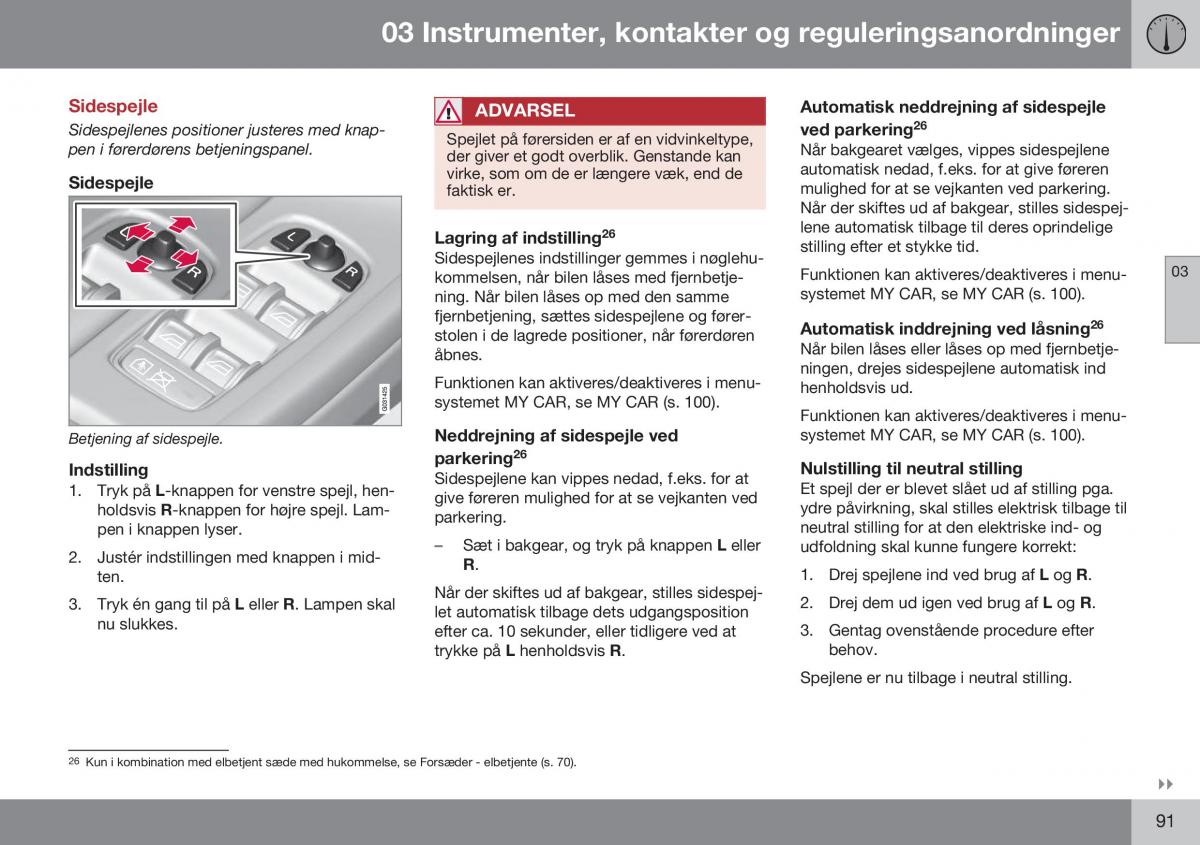 Volvo XC60 I 1 FL Bilens instruktionsbog / page 93