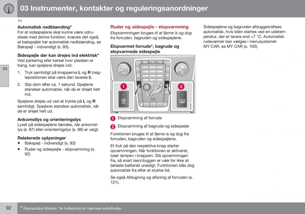 Volvo XC60 I 1 FL Bilens instruktionsbog / page 94