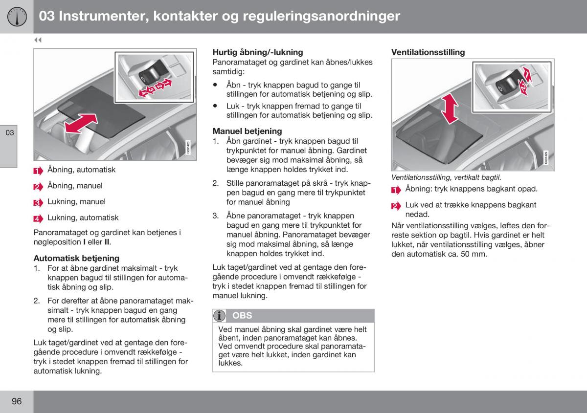 Volvo XC60 I 1 FL Bilens instruktionsbog / page 98