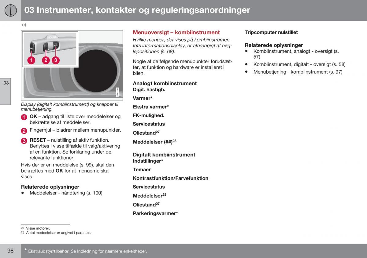 Volvo XC60 I 1 FL Bilens instruktionsbog / page 100