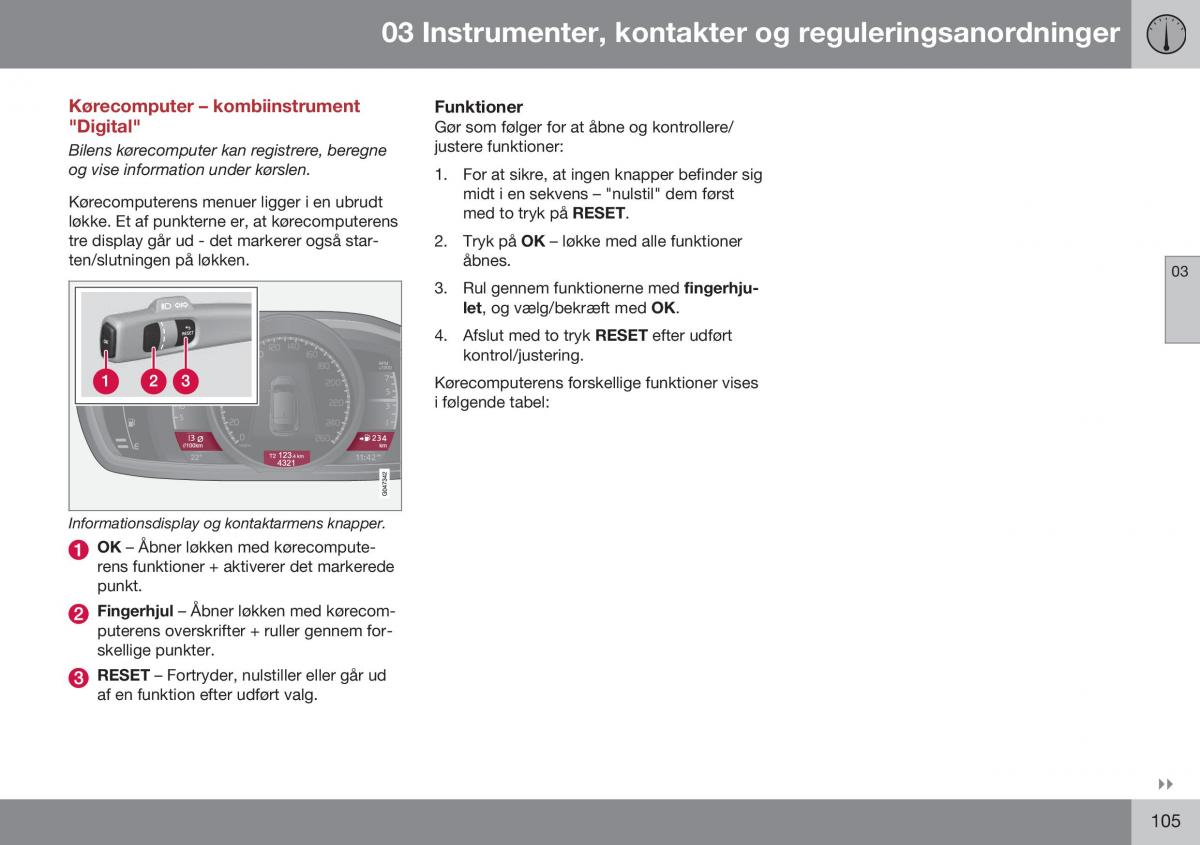 Volvo XC60 I 1 FL Bilens instruktionsbog / page 107