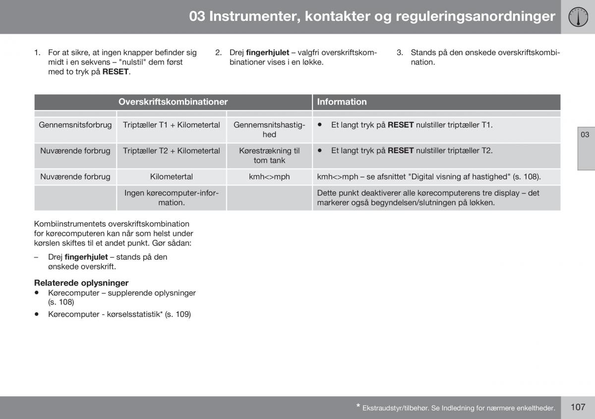 Volvo XC60 I 1 FL Bilens instruktionsbog / page 109