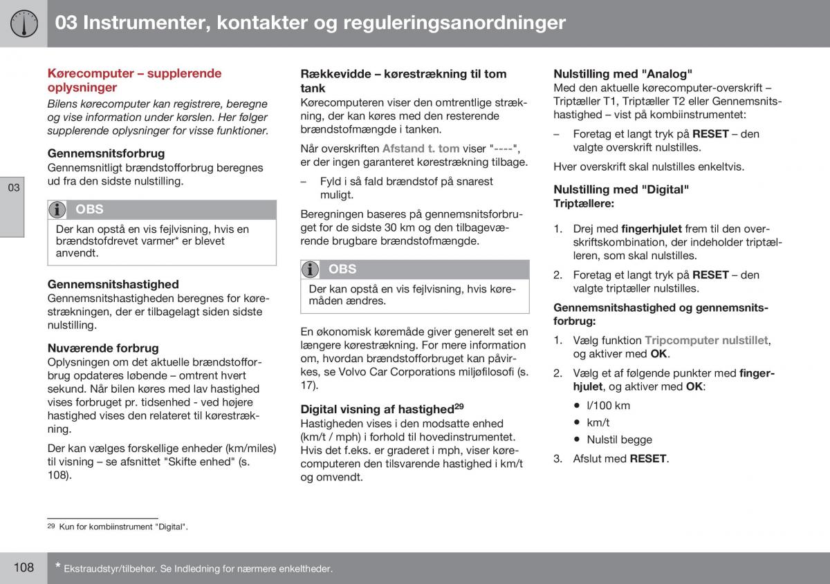 Volvo XC60 I 1 FL Bilens instruktionsbog / page 110