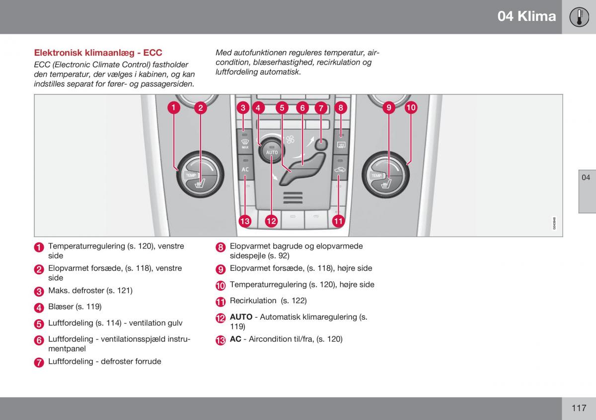 Volvo XC60 I 1 FL Bilens instruktionsbog / page 119