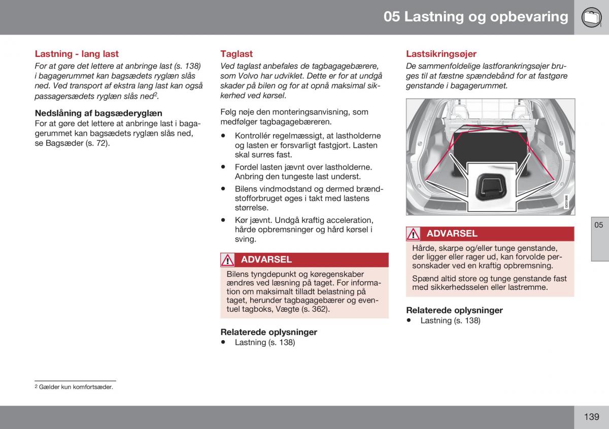 Volvo XC60 I 1 FL Bilens instruktionsbog / page 141