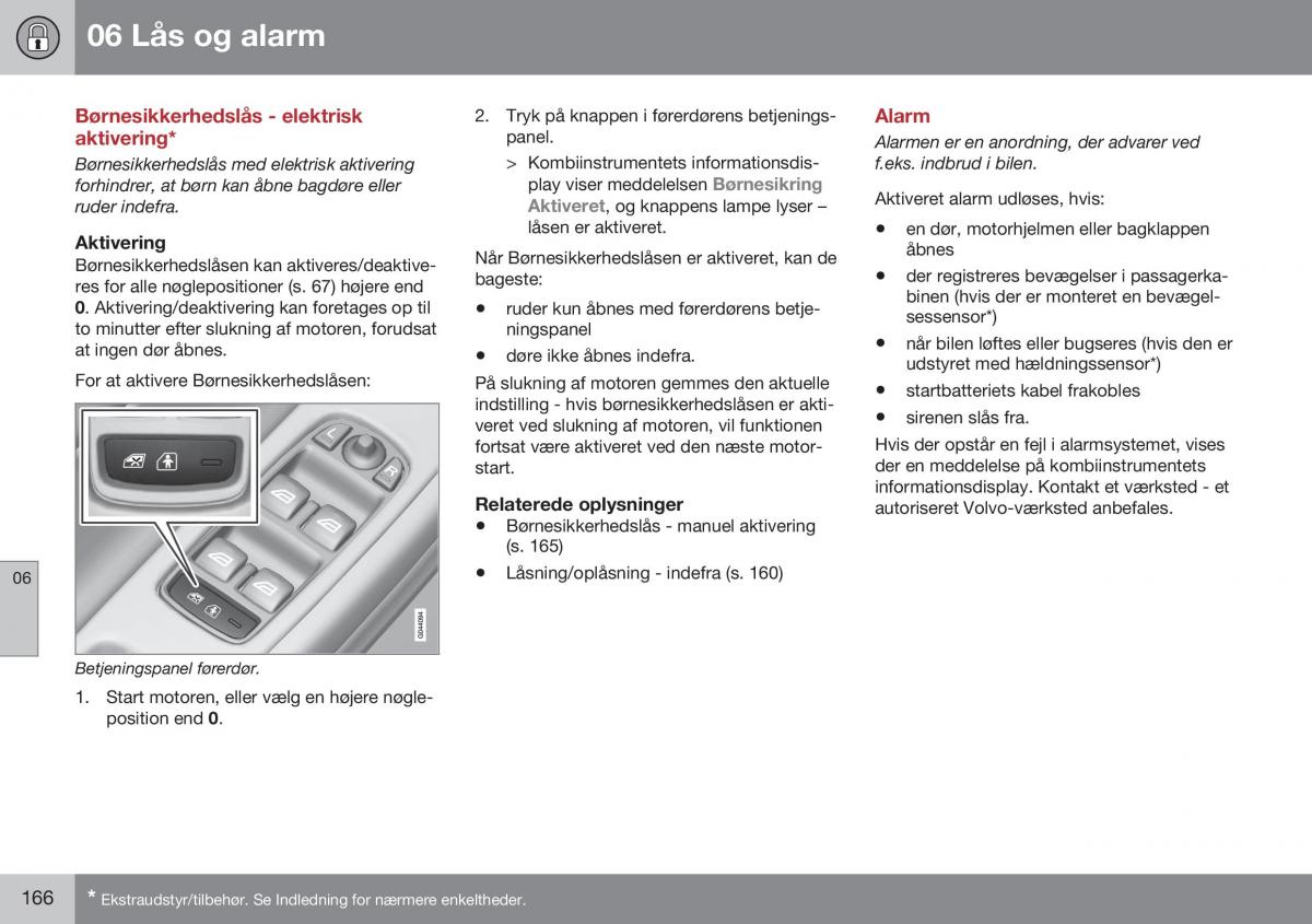 Volvo XC60 I 1 FL Bilens instruktionsbog / page 168