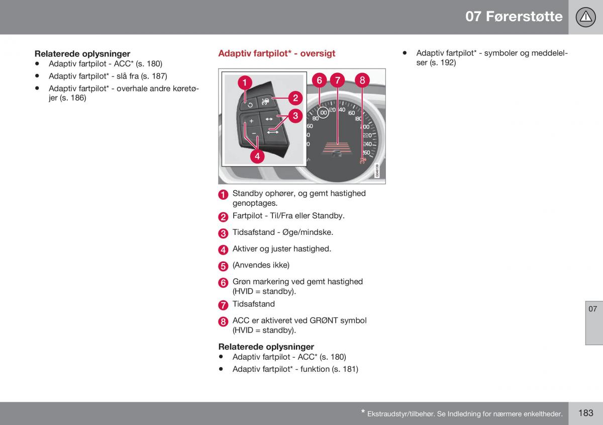 Volvo XC60 I 1 FL Bilens instruktionsbog / page 185