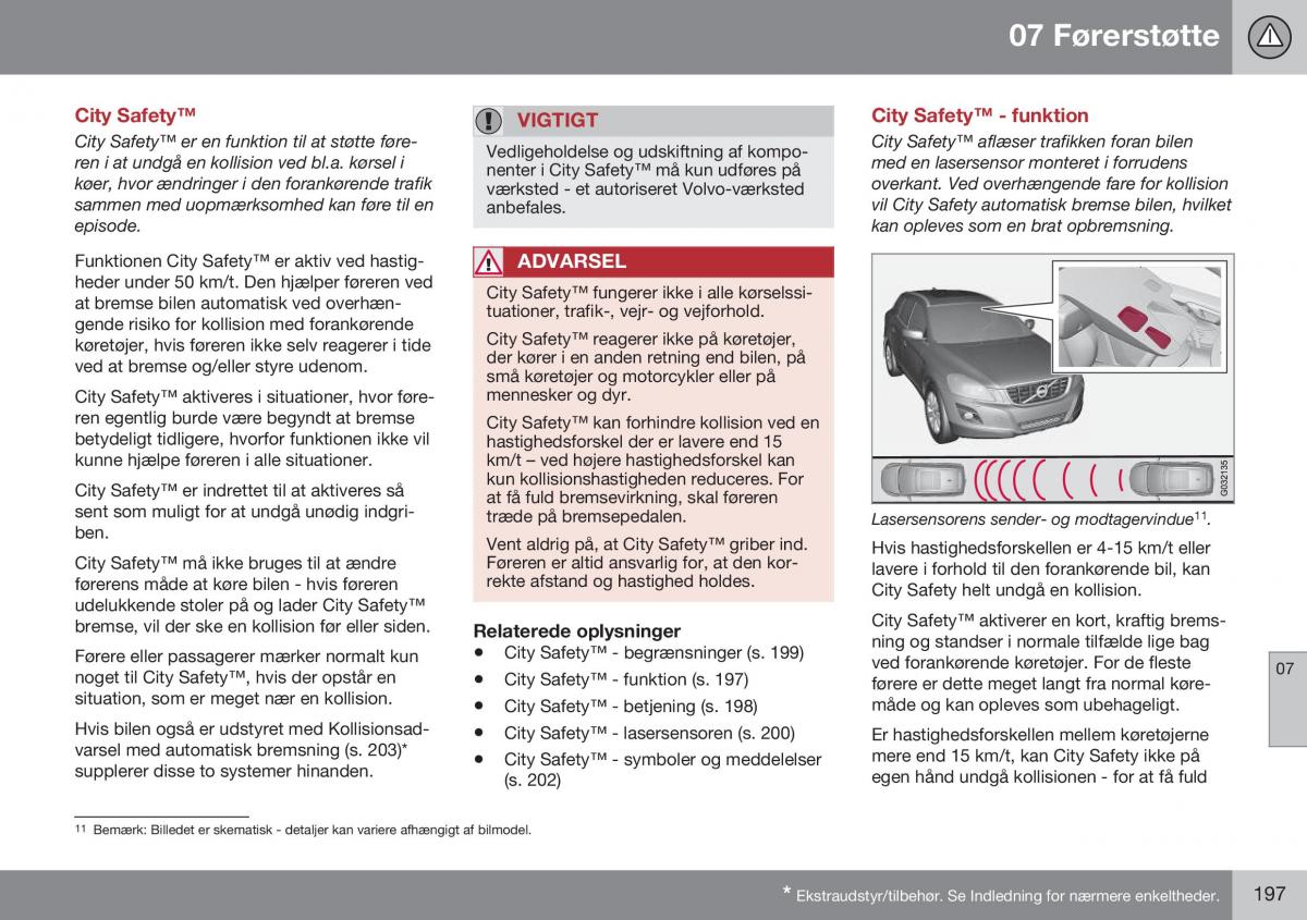 Volvo XC60 I 1 FL Bilens instruktionsbog / page 199