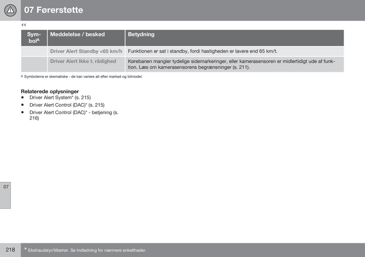 Volvo XC60 I 1 FL Bilens instruktionsbog / page 220