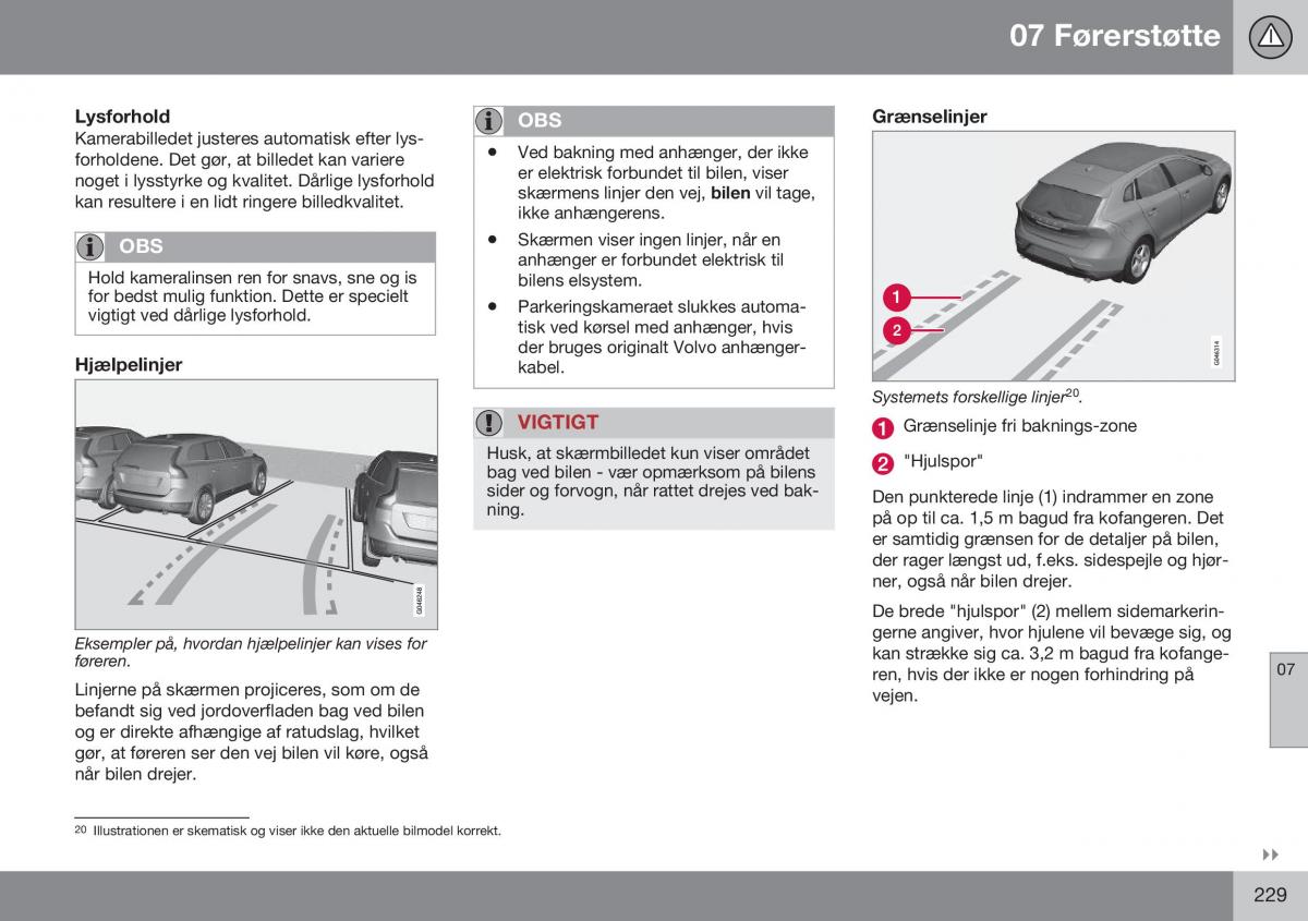 Volvo XC60 I 1 FL Bilens instruktionsbog / page 231