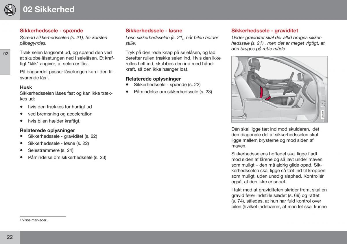 Volvo XC60 I 1 FL Bilens instruktionsbog / page 24
