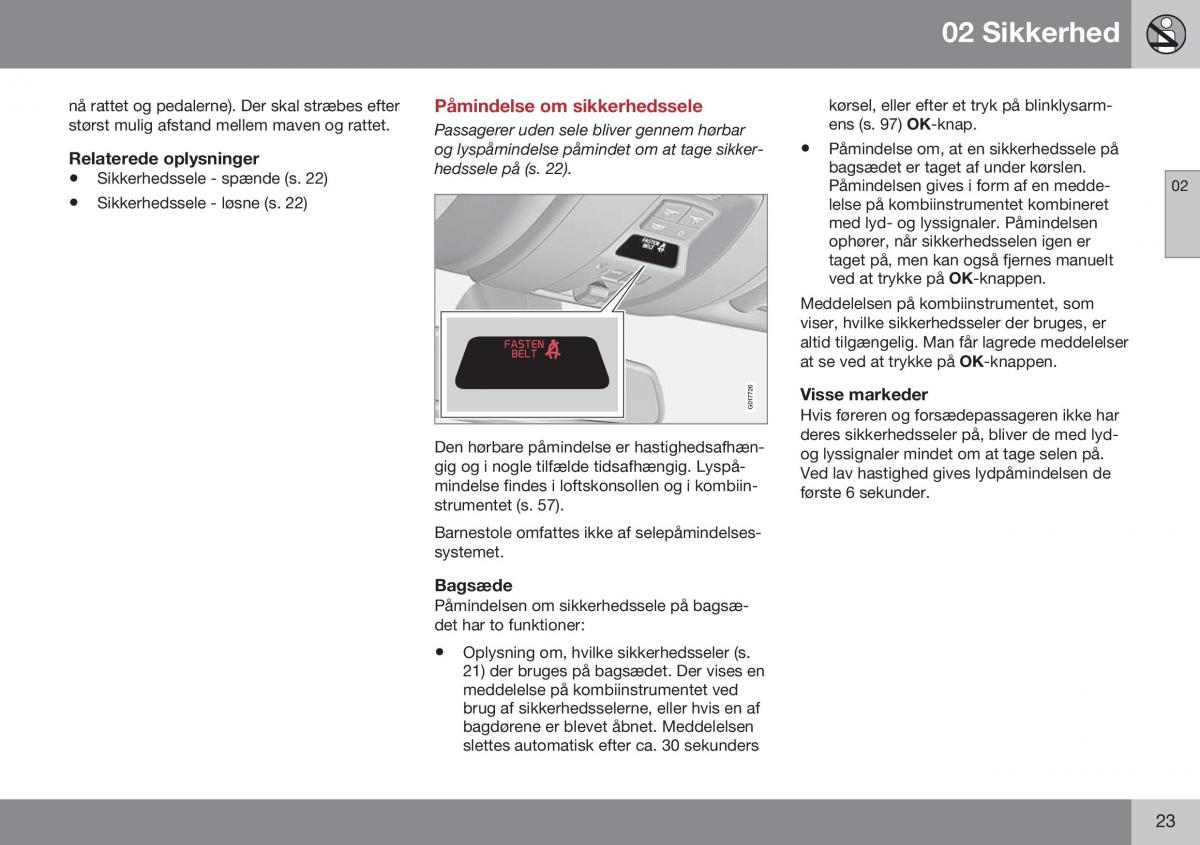 Volvo XC60 I 1 FL Bilens instruktionsbog / page 25