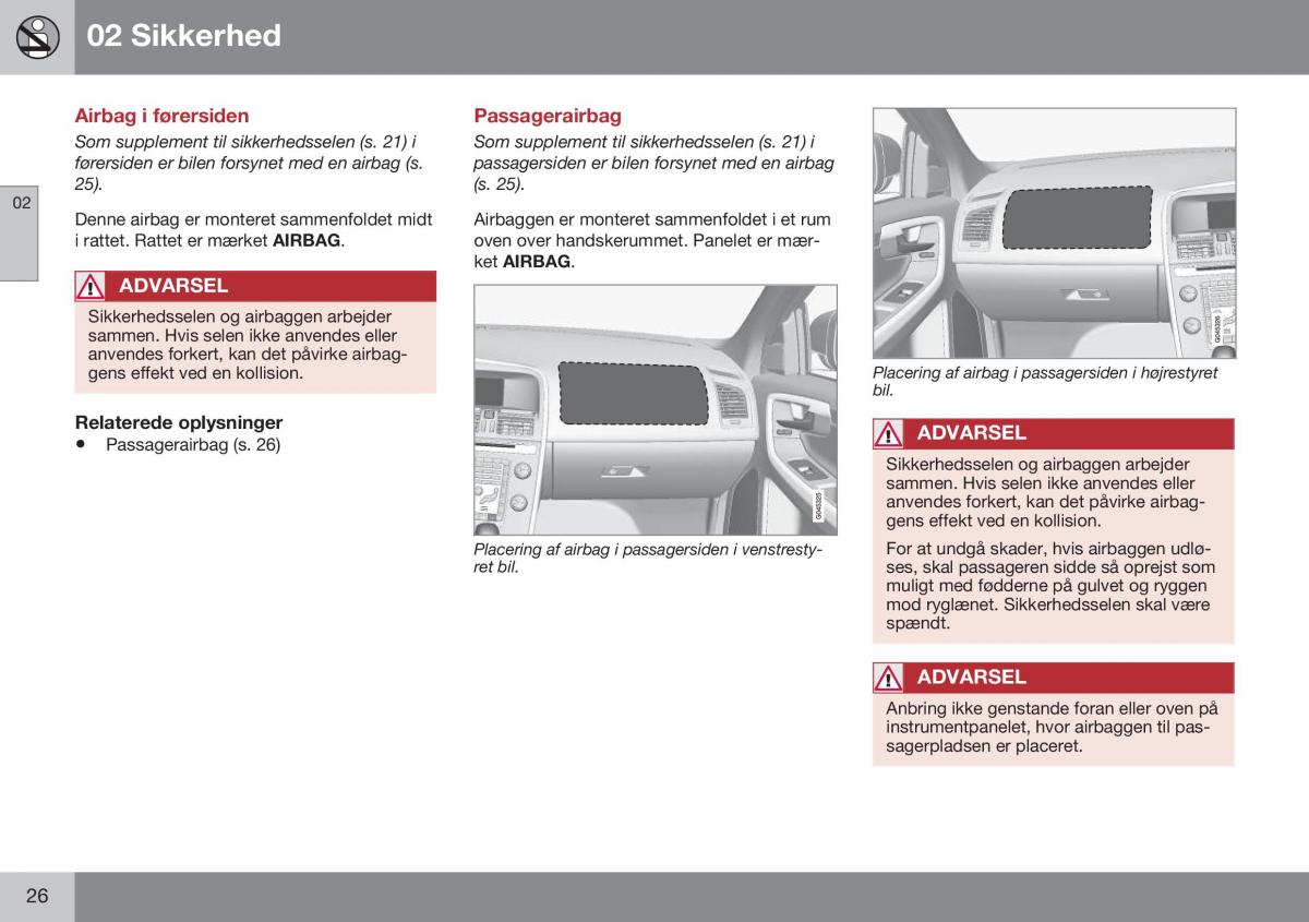 Volvo XC60 I 1 FL Bilens instruktionsbog / page 28