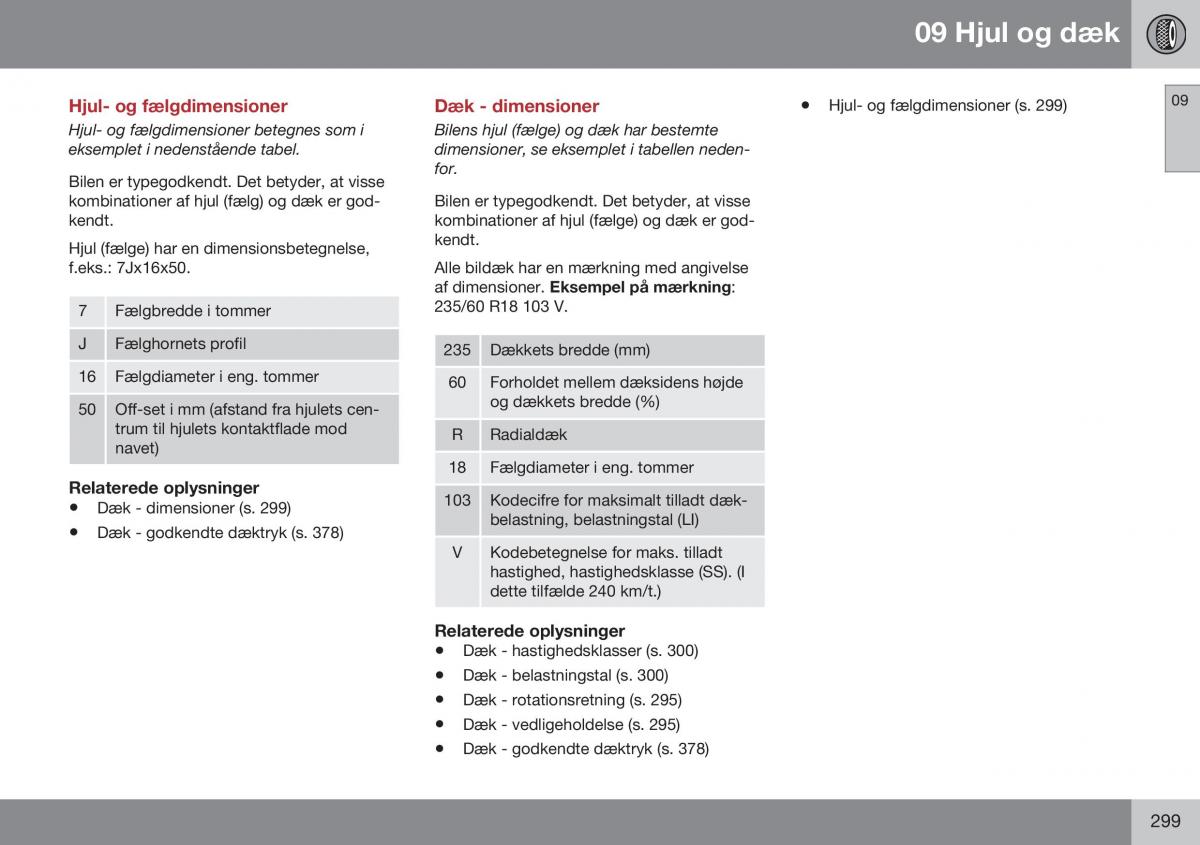 Volvo XC60 I 1 FL Bilens instruktionsbog / page 301