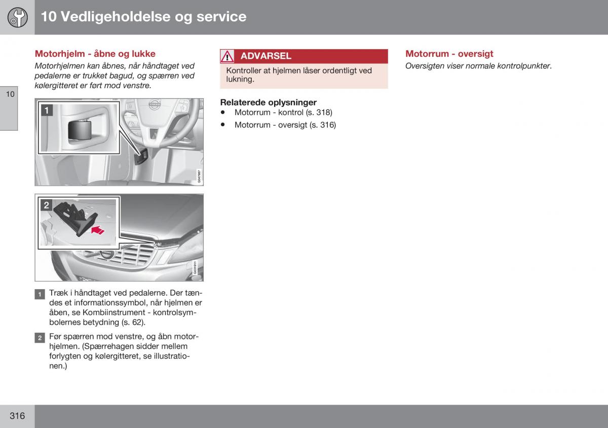 Volvo XC60 I 1 FL Bilens instruktionsbog / page 318