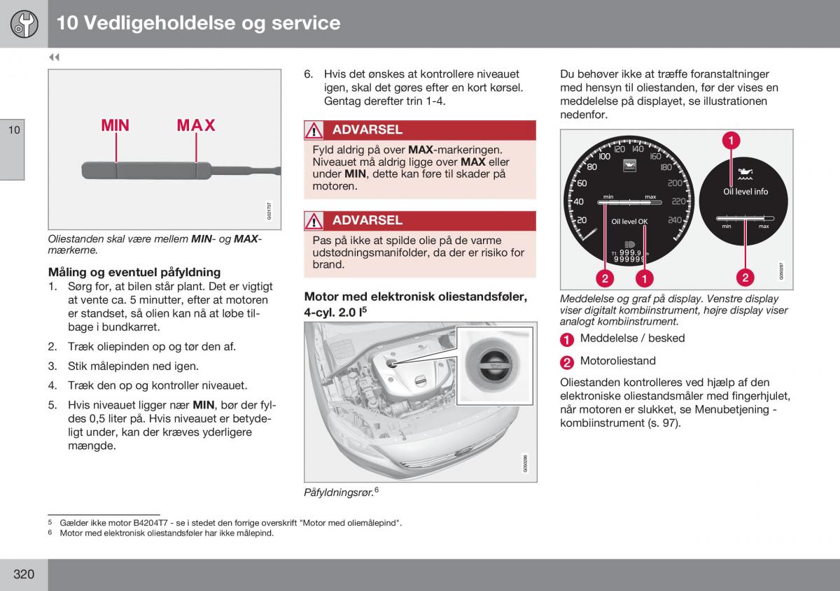 Volvo XC60 I 1 FL Bilens instruktionsbog / page 322