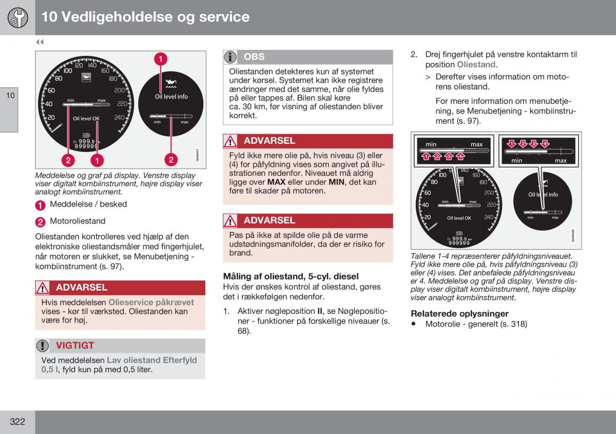 Volvo XC60 I 1 FL Bilens instruktionsbog / page 324