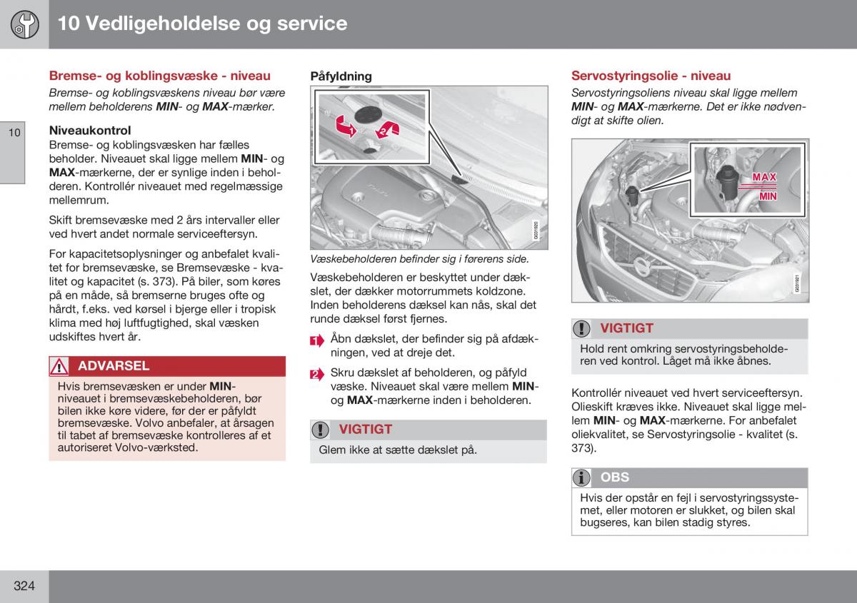 Volvo XC60 I 1 FL Bilens instruktionsbog / page 326