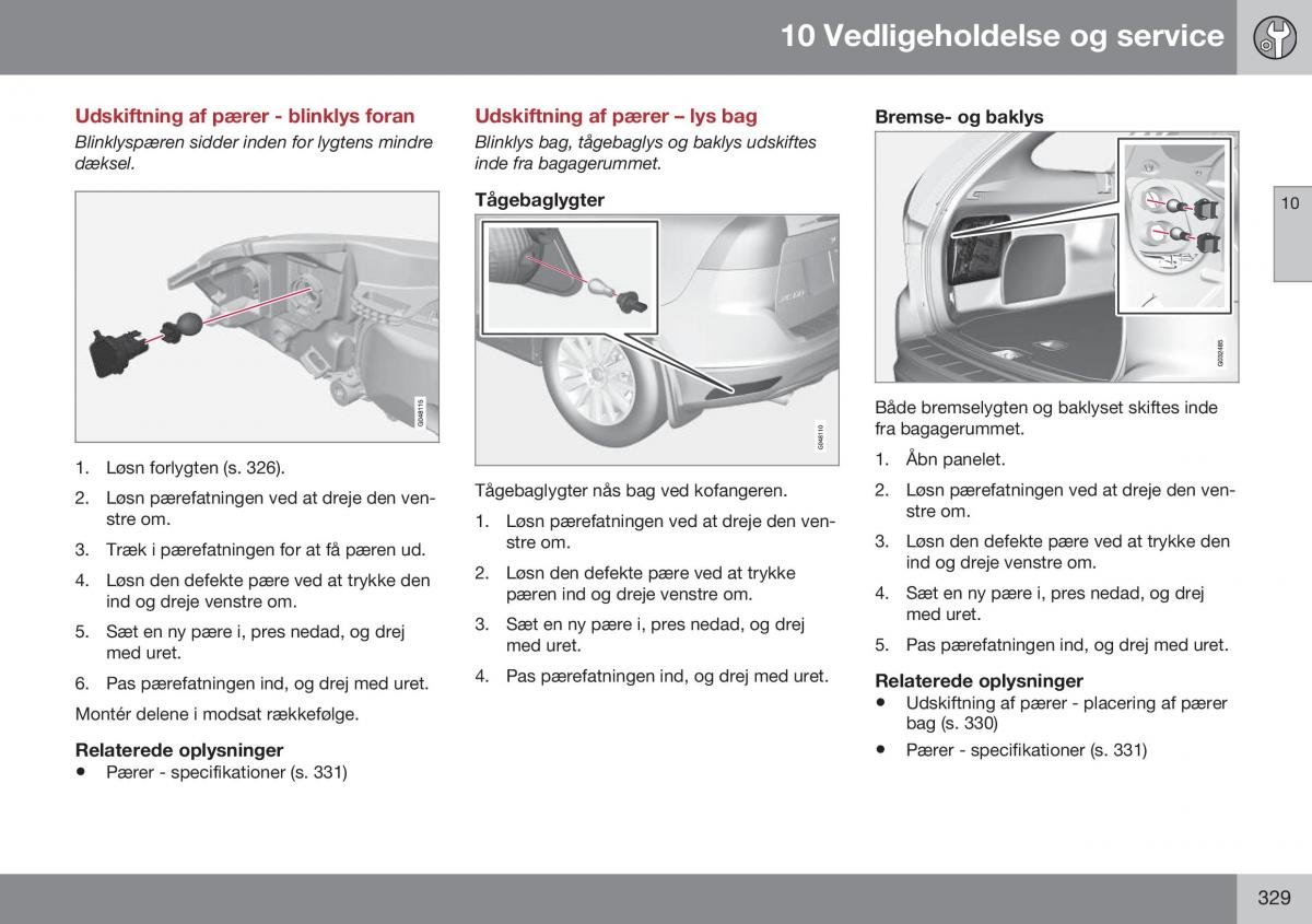 Volvo XC60 I 1 FL Bilens instruktionsbog / page 331