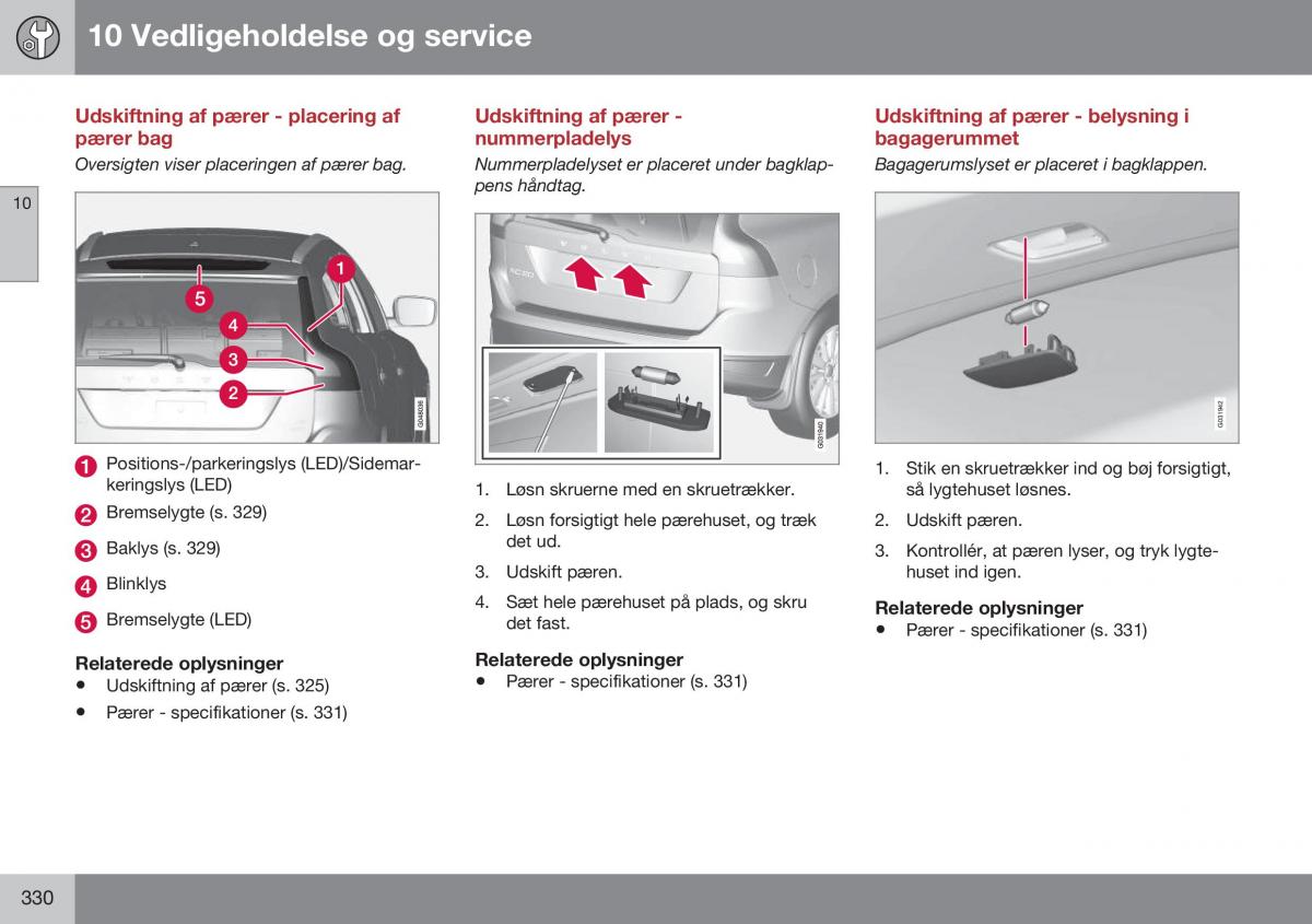 Volvo XC60 I 1 FL Bilens instruktionsbog / page 332