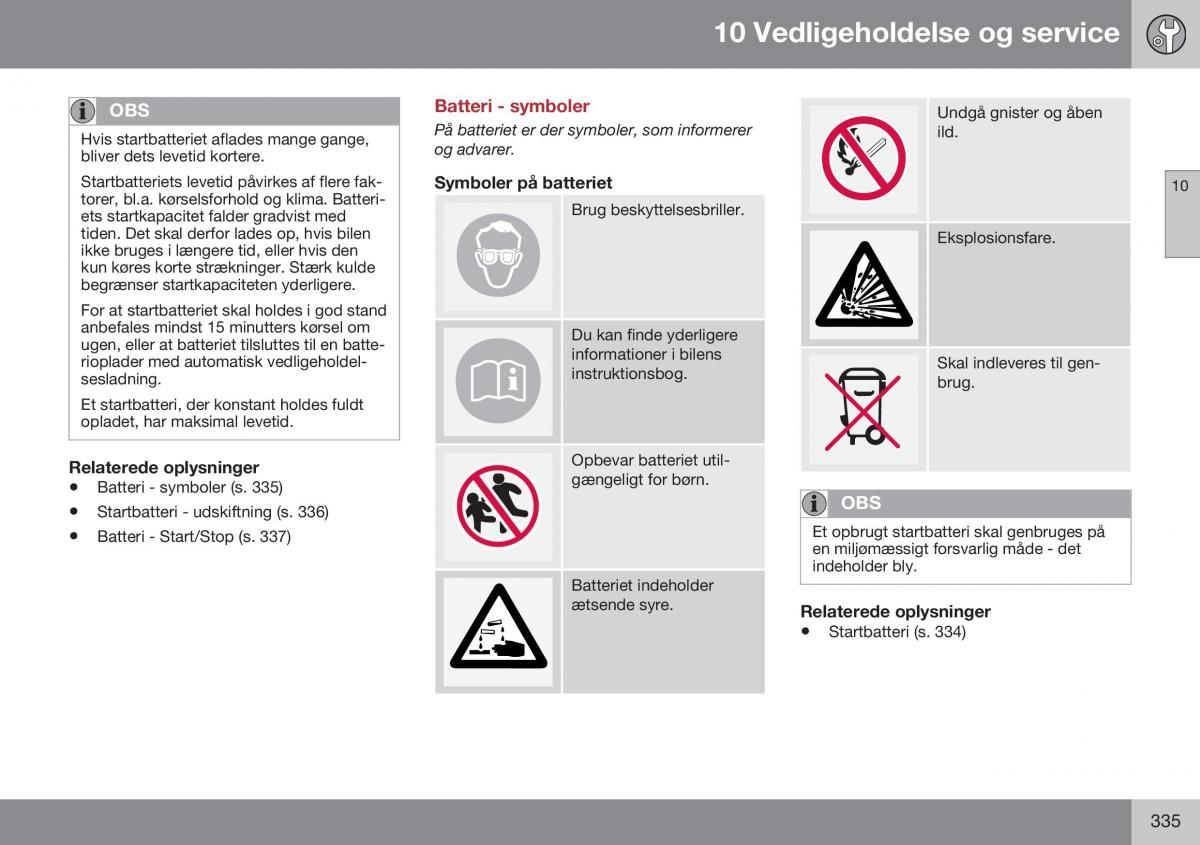 Volvo XC60 I 1 FL Bilens instruktionsbog / page 337