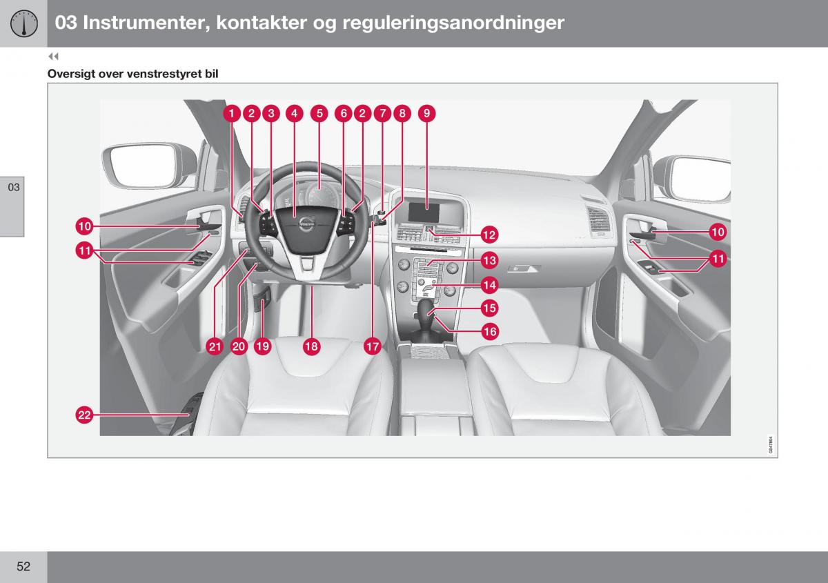 Volvo XC60 I 1 FL Bilens instruktionsbog / page 54
