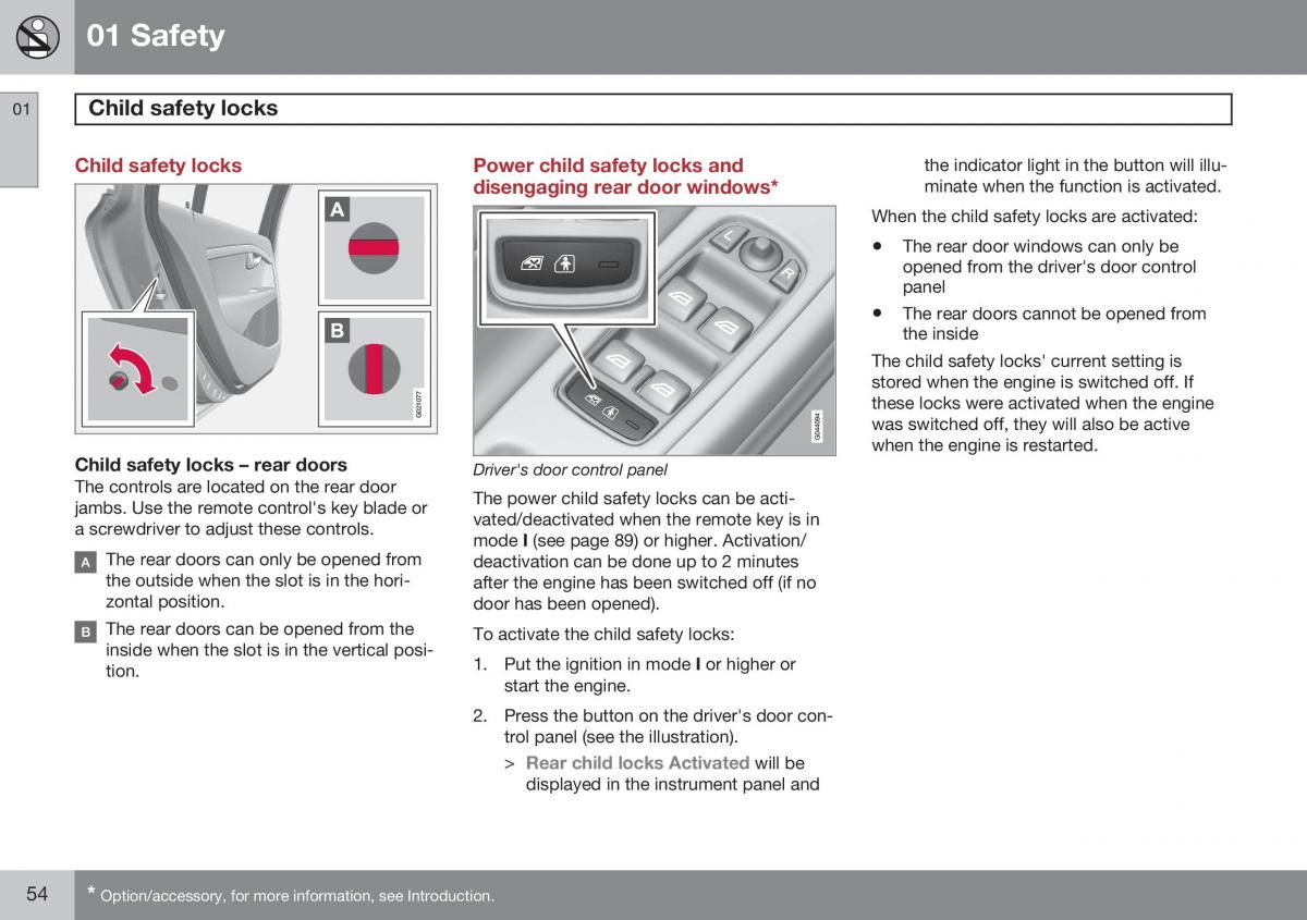 Volvo XC60 I 1 FL owners manual / page 56