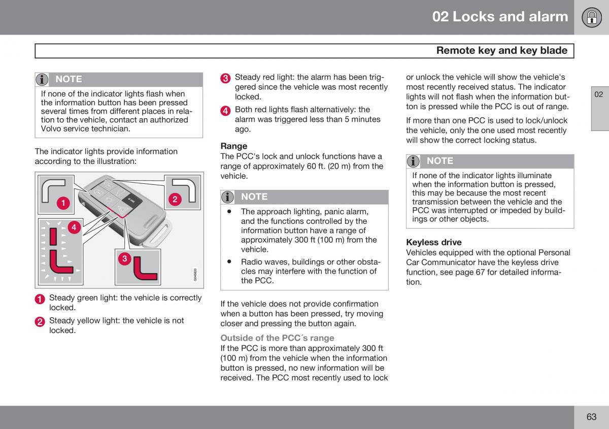 Volvo XC60 I 1 FL owners manual / page 65