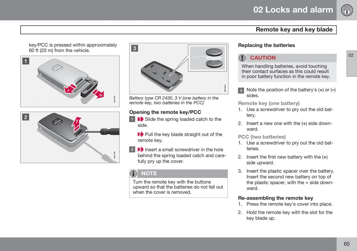 Volvo XC60 I 1 FL owners manual / page 67