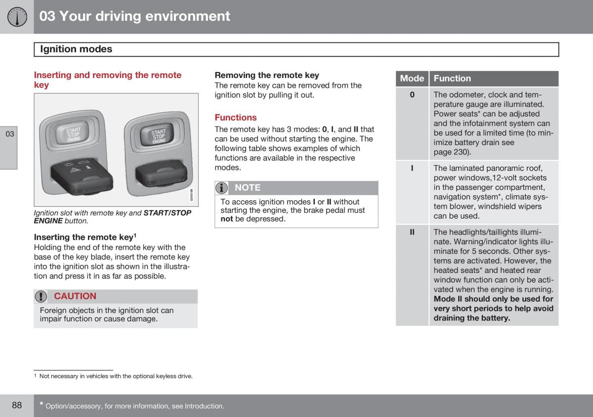 Volvo XC60 I 1 FL owners manual / page 90