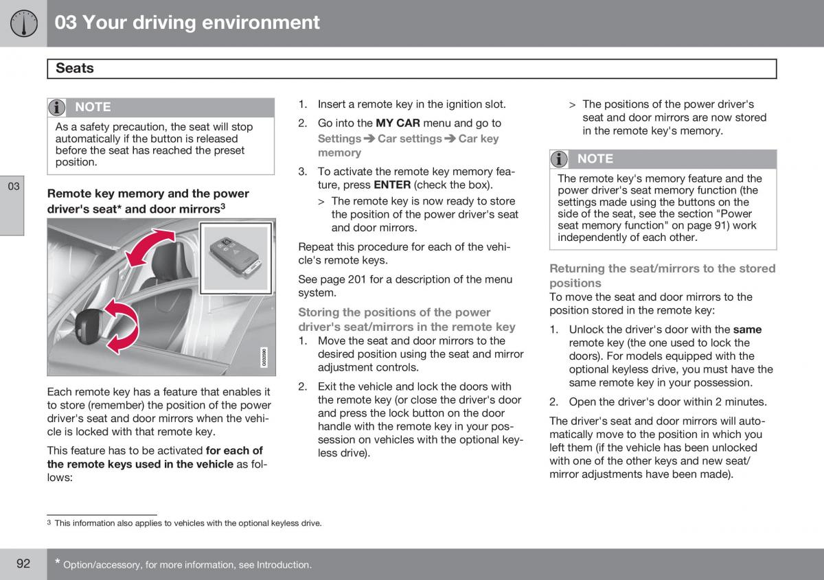 Volvo XC60 I 1 FL owners manual / page 94