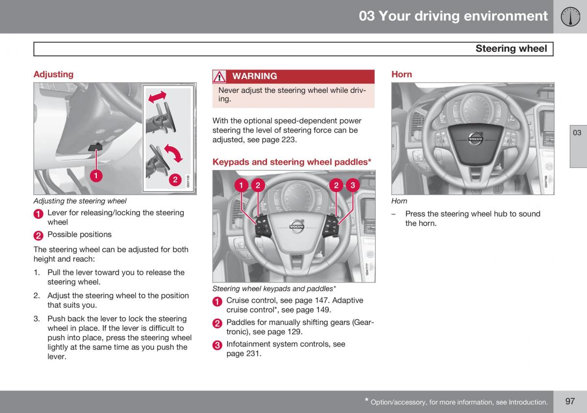 Volvo XC60 I 1 FL owners manual / page 99