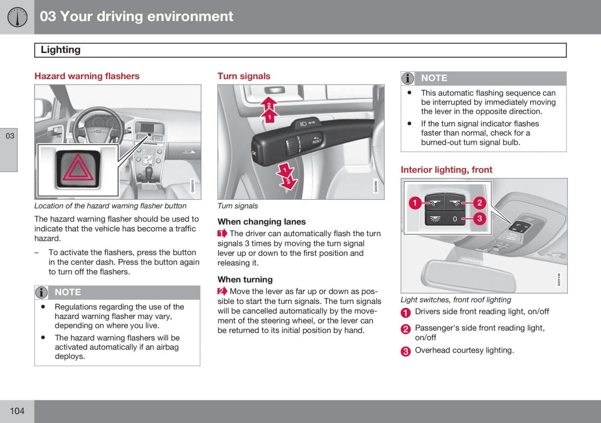 Volvo XC60 I 1 FL owners manual / page 106