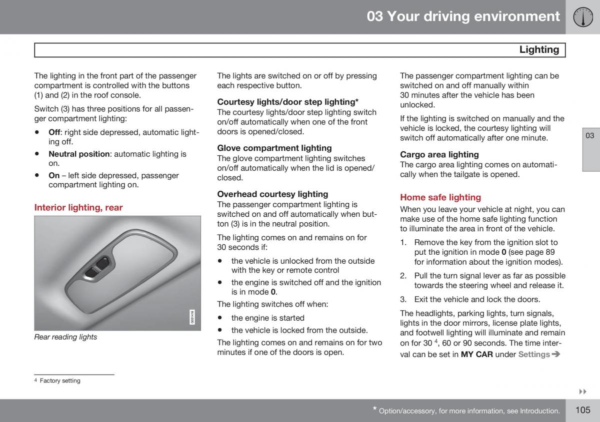 Volvo XC60 I 1 FL owners manual / page 107