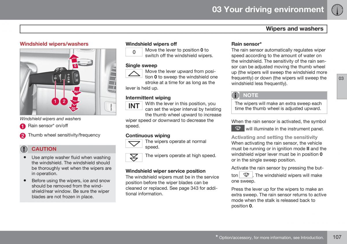 Volvo XC60 I 1 FL owners manual / page 109