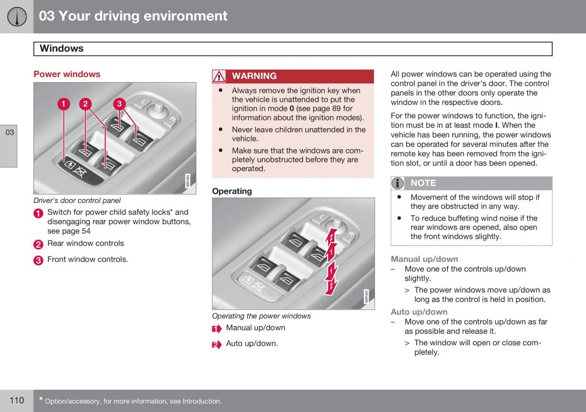 Volvo XC60 I 1 FL owners manual / page 112