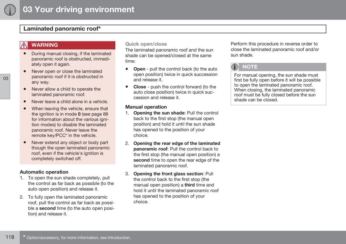 Volvo XC60 I 1 FL owners manual / page 120