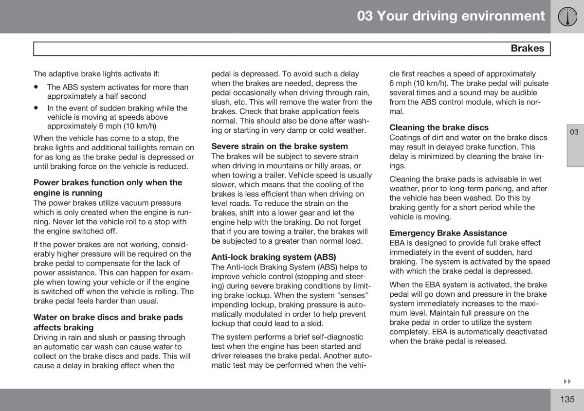 Volvo XC60 I 1 FL owners manual / page 137