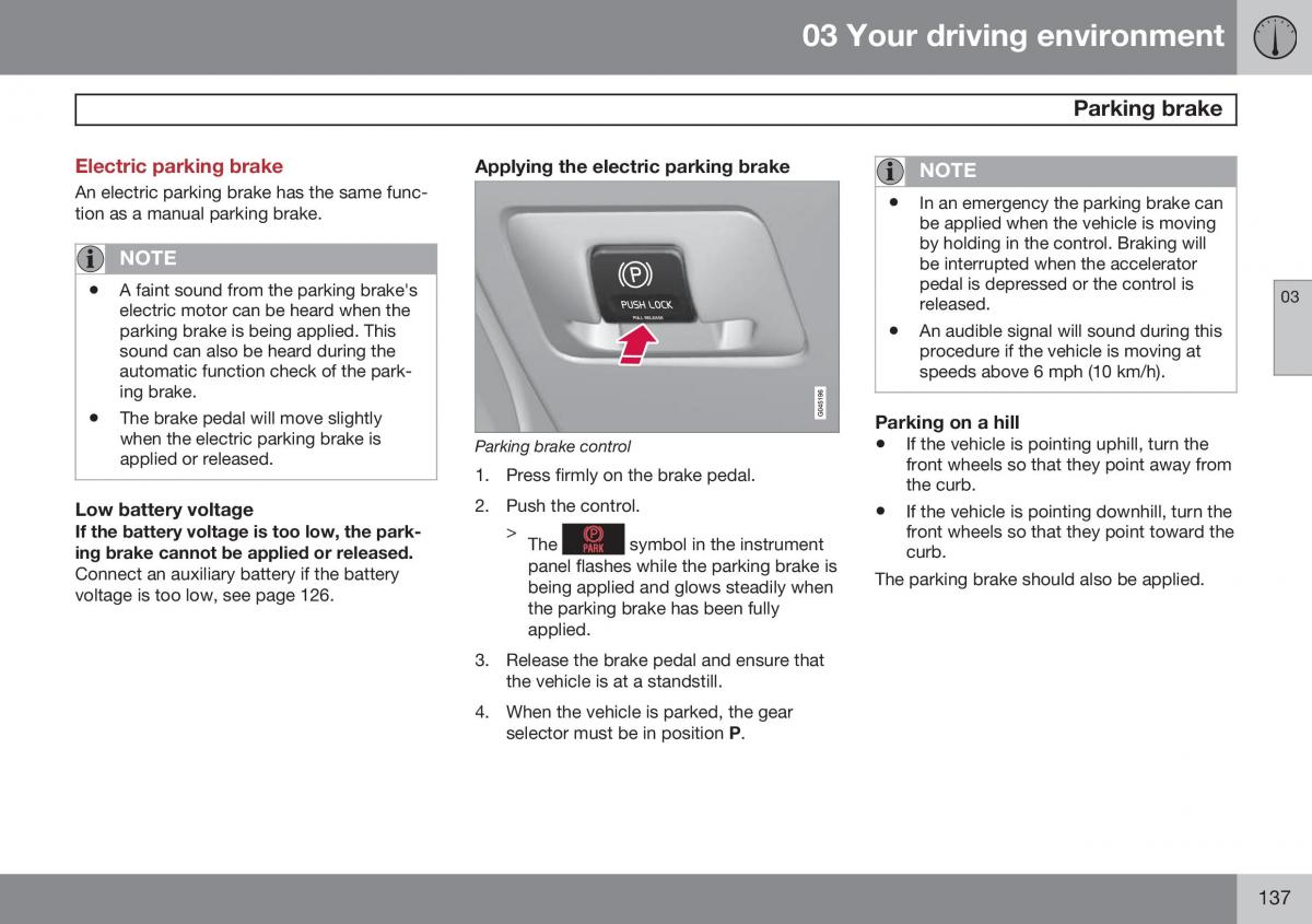 Volvo XC60 I 1 FL owners manual / page 139