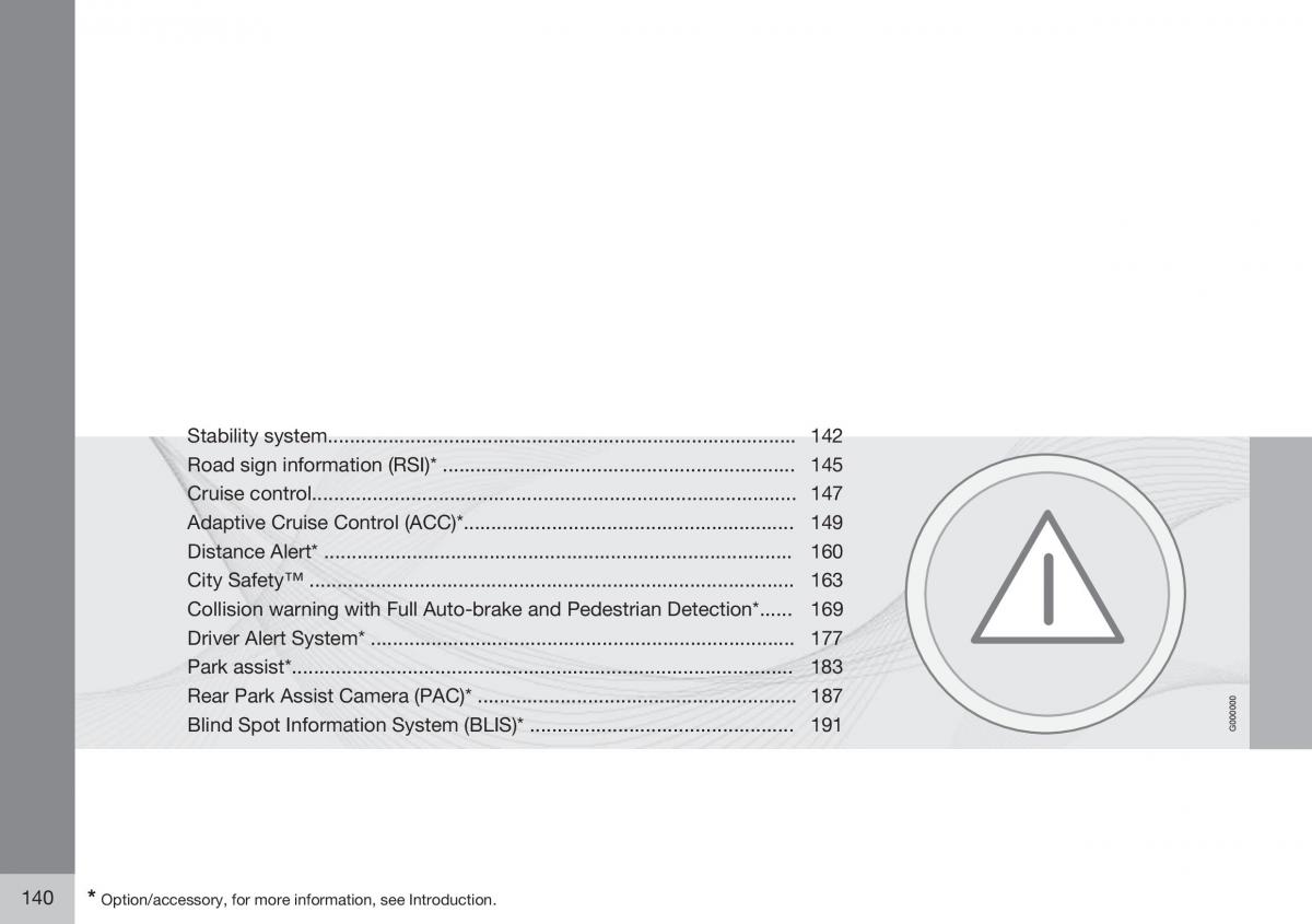 Volvo XC60 I 1 FL owners manual / page 142