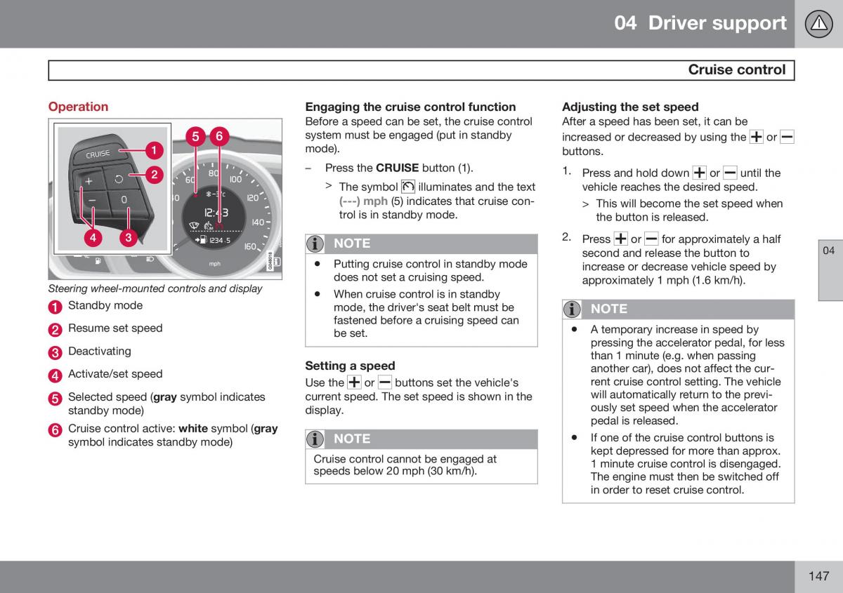 Volvo XC60 I 1 FL owners manual / page 149