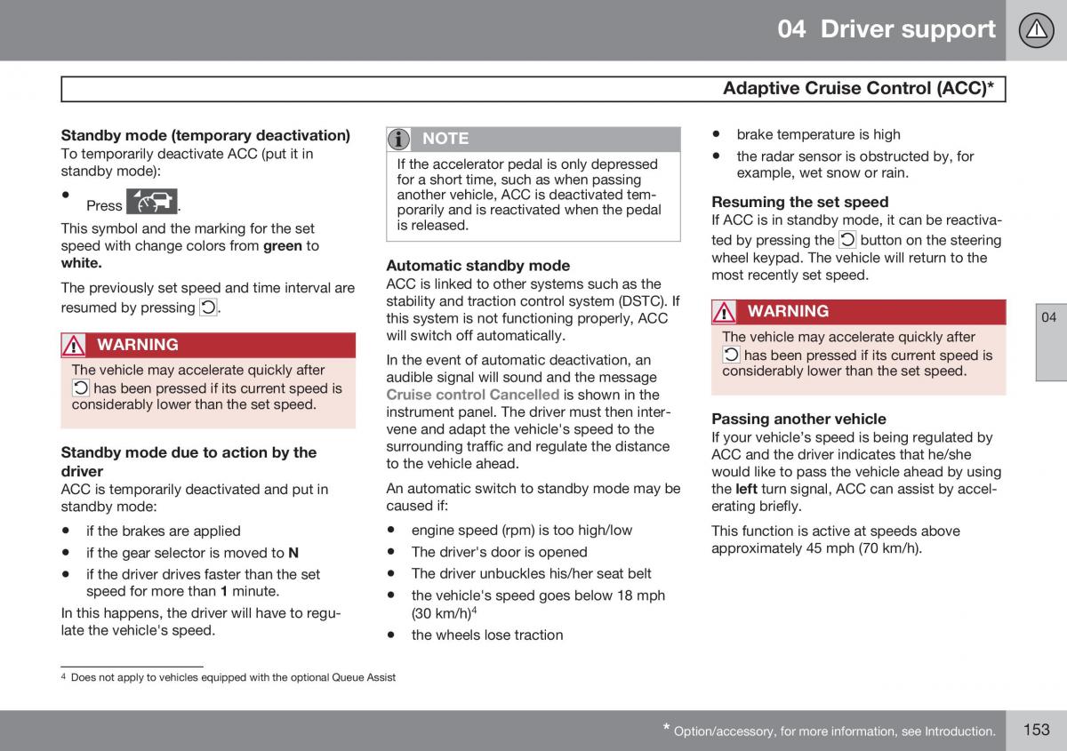 Volvo XC60 I 1 FL owners manual / page 155